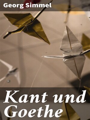 cover image of Kant und Goethe